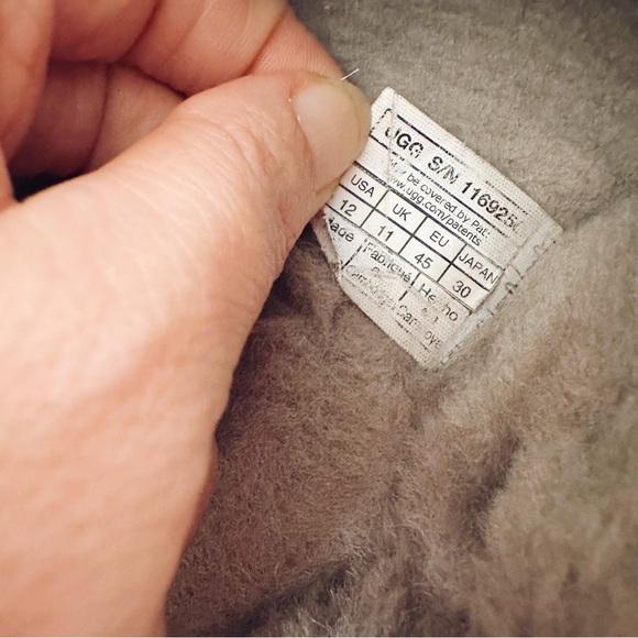 UGG Tazz Maxi Curly Genuine Shearling Slipper Grey - Picture 9 of 13